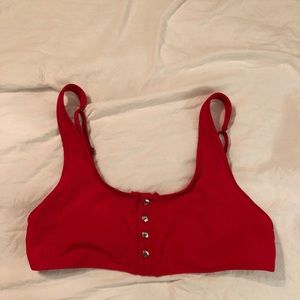 Red frankies bikini top